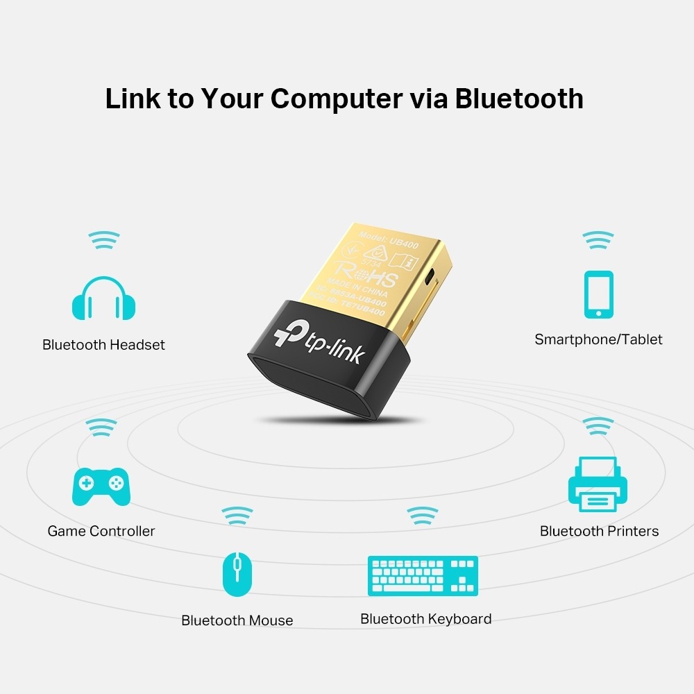 TP-Link UB400 Bluetooth 4.0 Nano USB Adapter, UB400 - Gallery Image