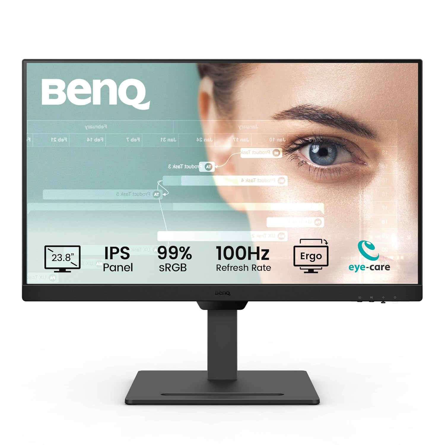 BenQ GW2490T 23.8-inch Full HD Ergonomic IPS Monitor, GW2490T